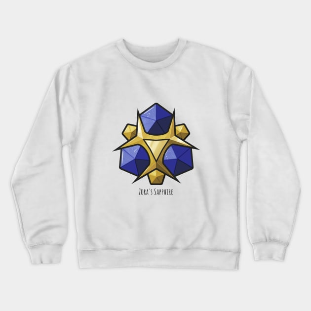 Zora's Sapphire Spiritual Stone Crewneck Sweatshirt by ilustraelleg